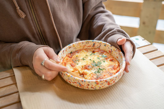 Expresní lasagne pečená na keramickém struhadle