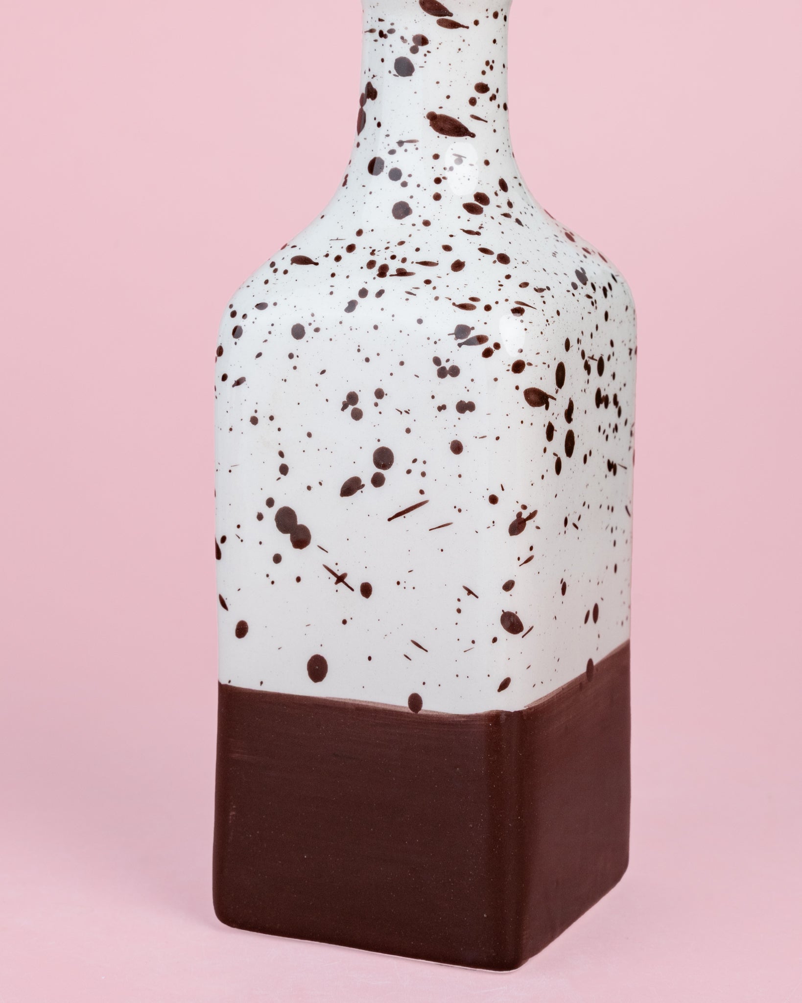 Olejnička Brownie — andaluská keramika z Málagy, hnědo-krémový vzor (foto 3)