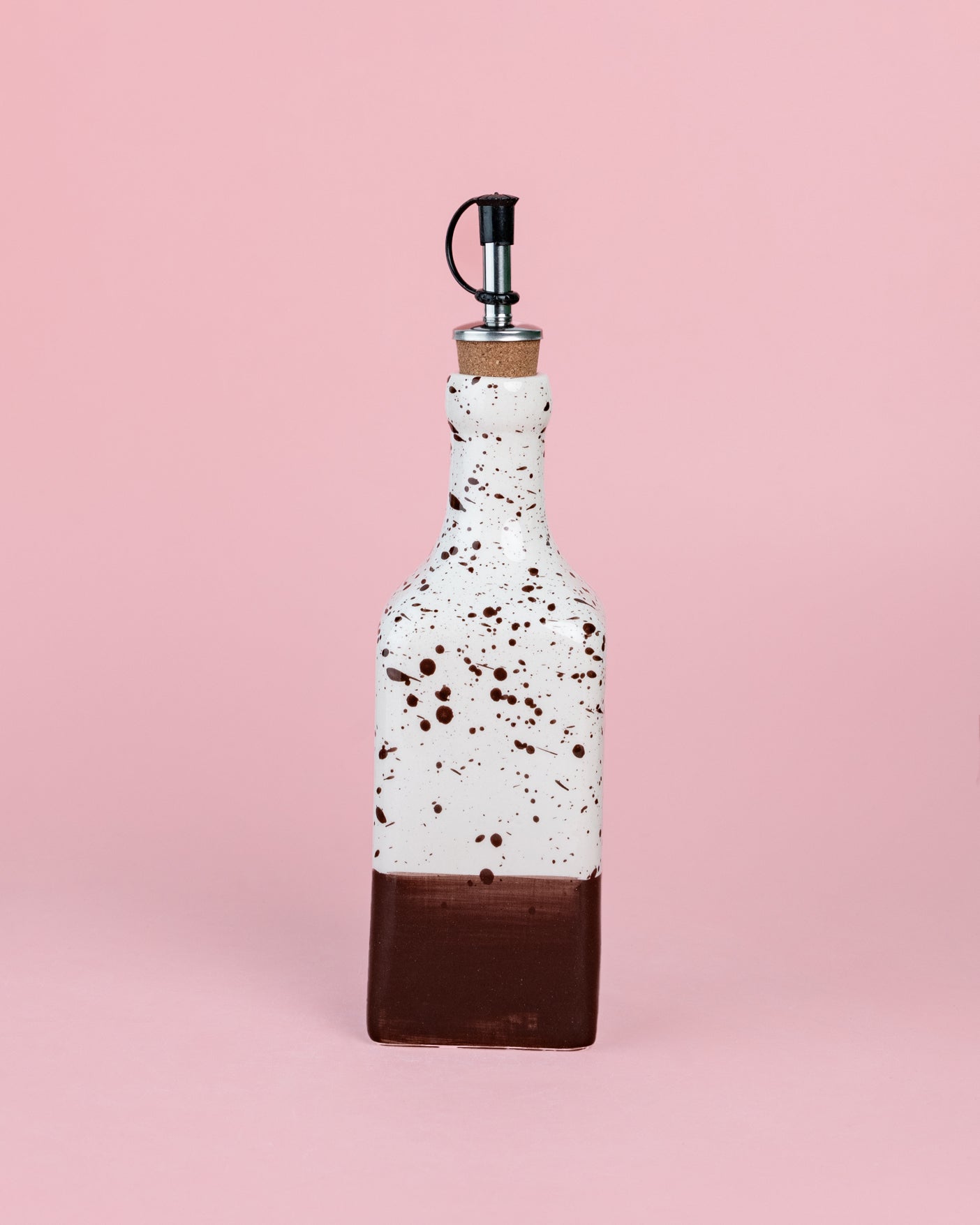 Olejnička Brownie — andaluská keramika z Málagy, hnědo-krémový vzor (foto 4)